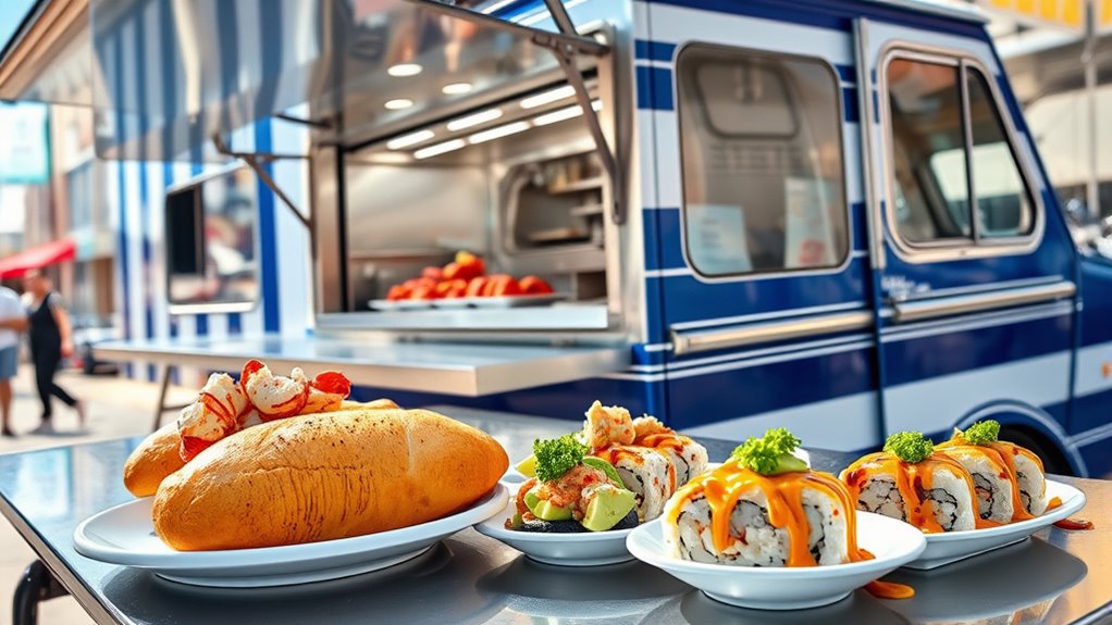 fresh regional seafood trucks