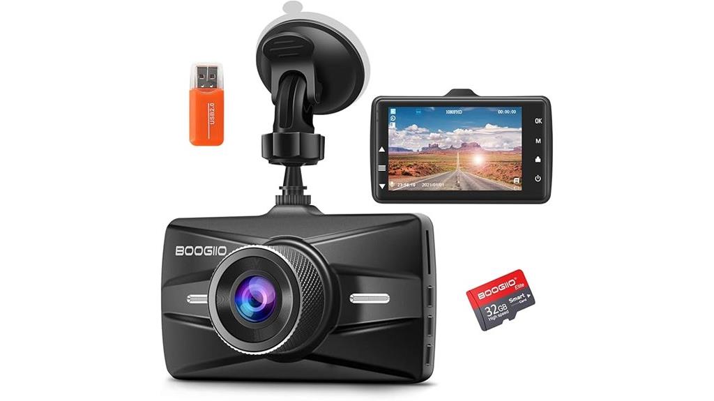 front dash cam included