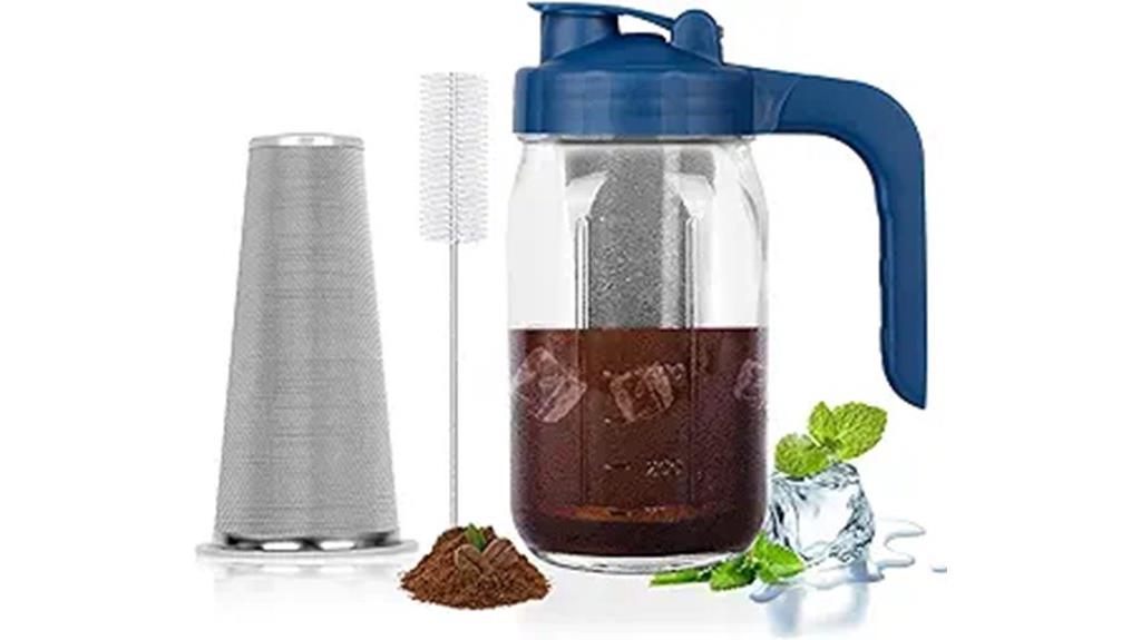 glass mason jar coffee maker