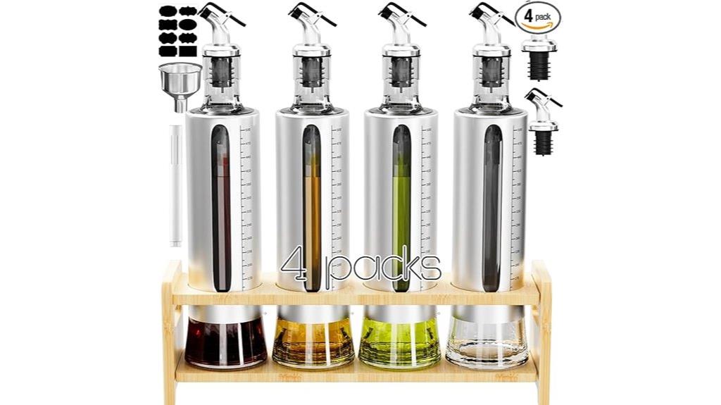 glass oil dispenser set