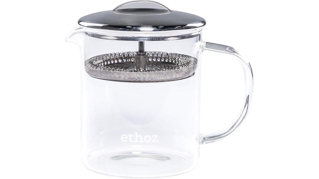 glass tea brewer with infuser