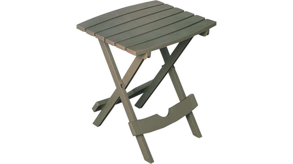 gray adams quik fold side table