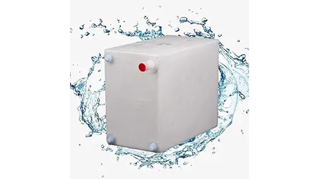 gray fresh water tank