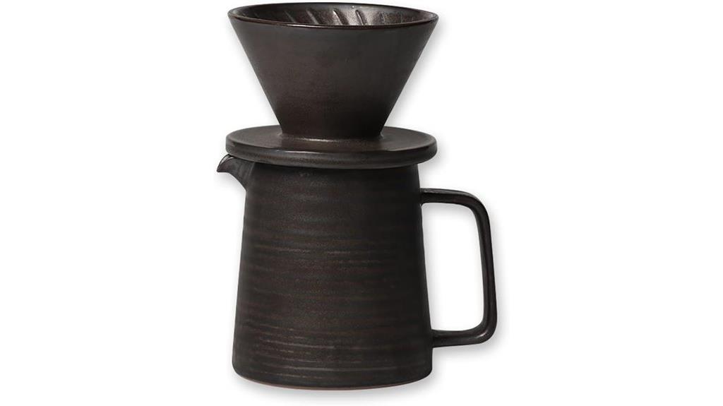 handmade stoneware coffee set