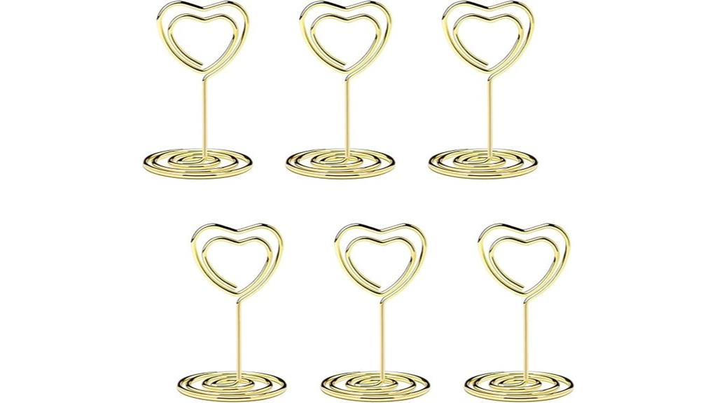 heart shaped table numbers