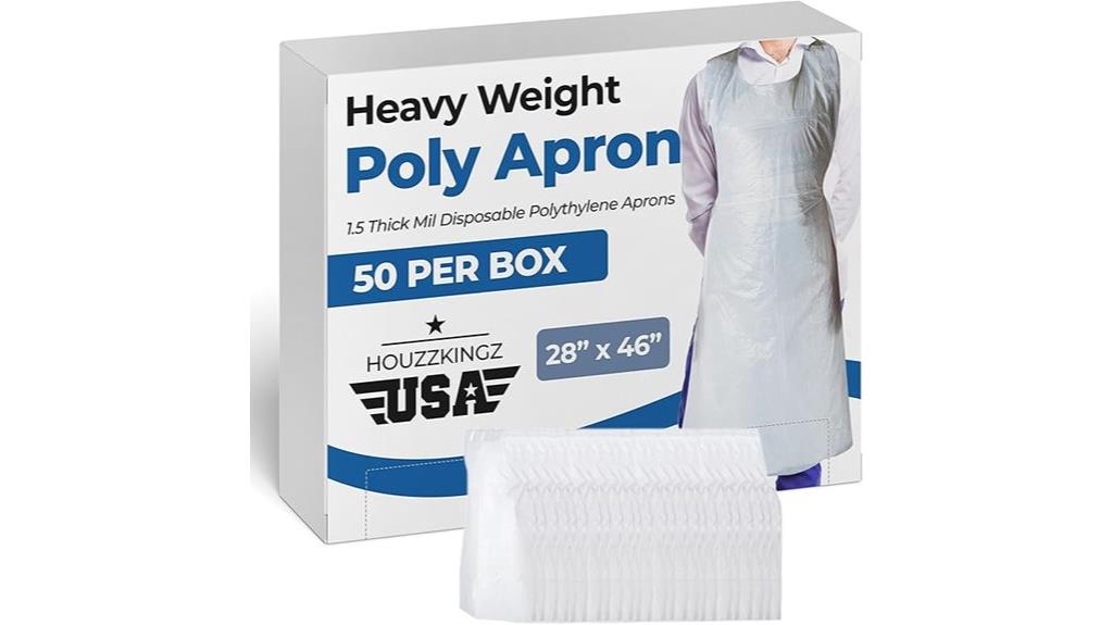 heavy duty disposable apron pack