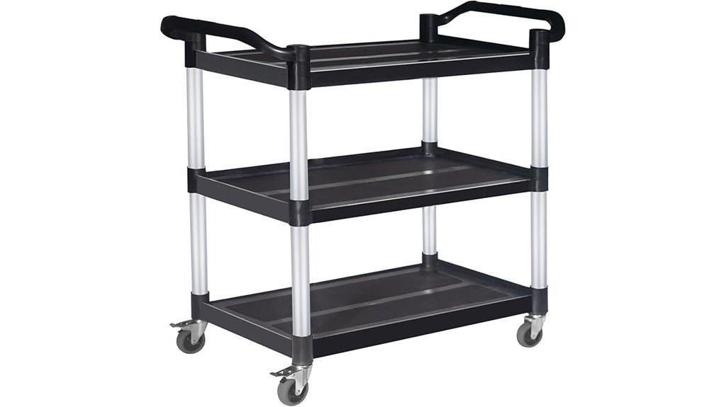 heavy duty lockable plastic cart