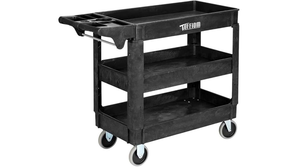 heavy duty plastic utility cart