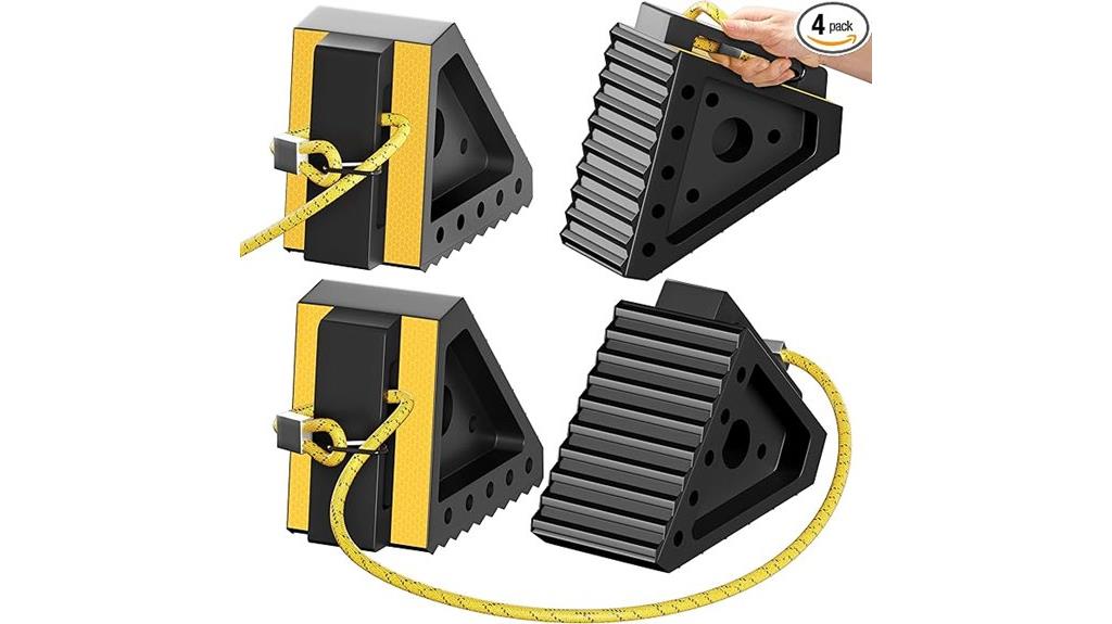 heavy duty rubber wheel chocks