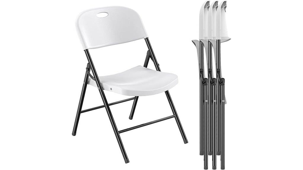 heavy duty white folding chairs