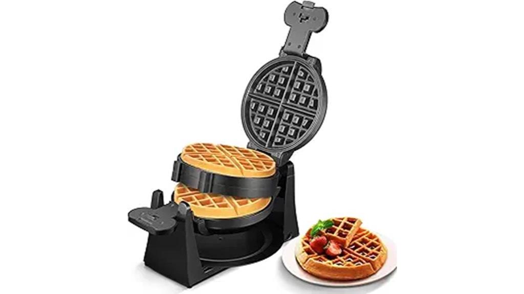 high power double waffle maker