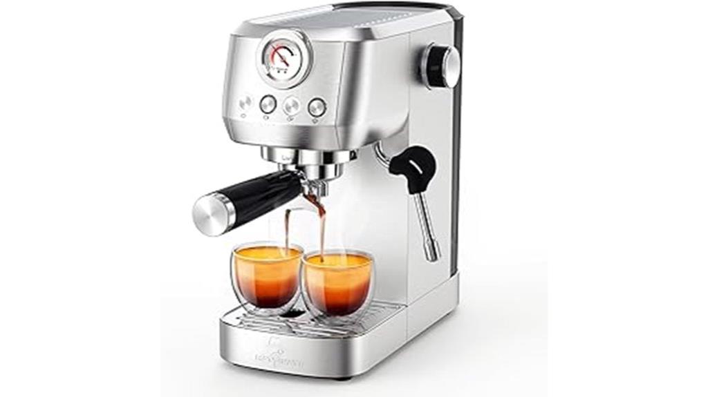 high pressure espresso with frother