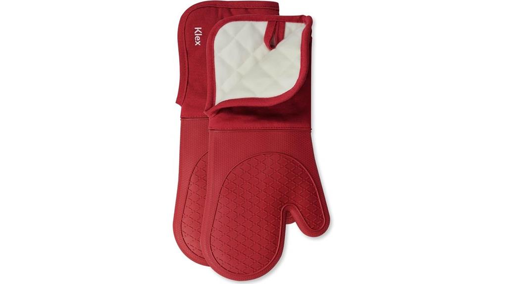 high temperature silicone oven mitts