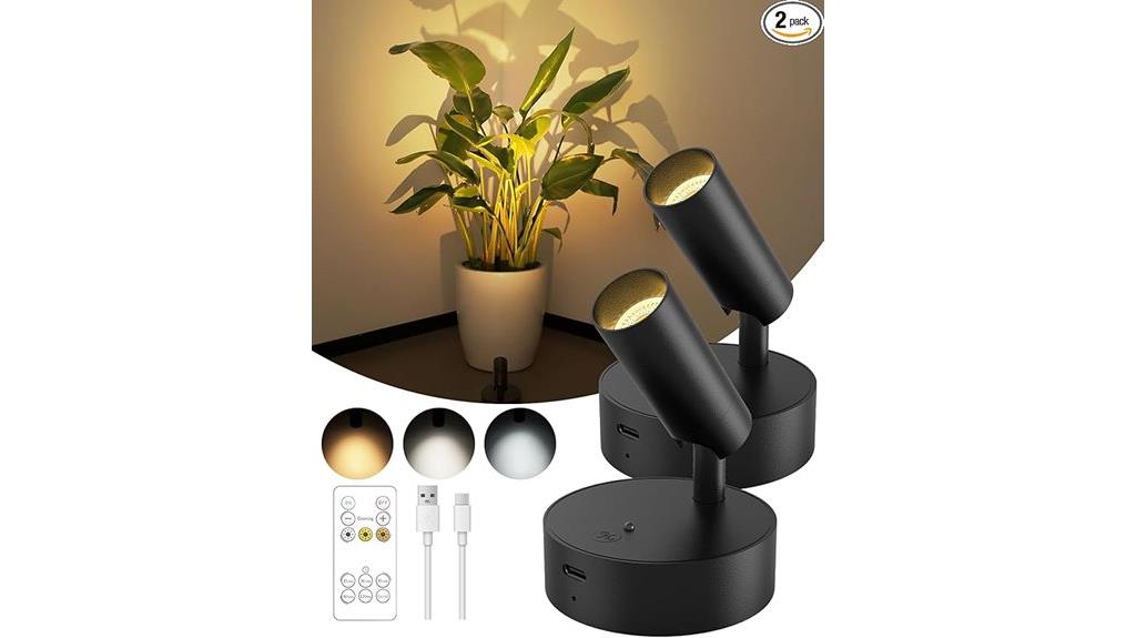 indoor remote rechargeable spotlight
