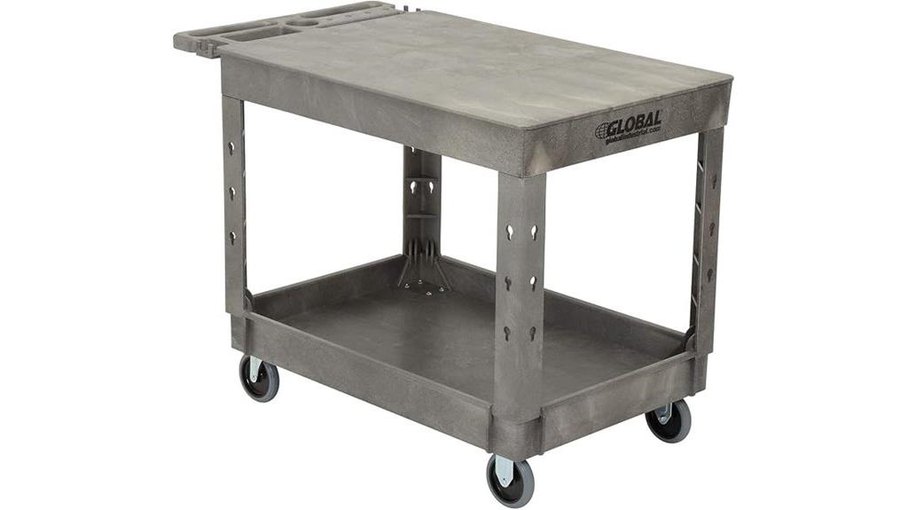 industrial plastic utility cart