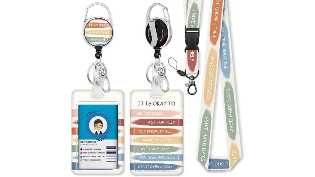 inspirational badge lanyard design