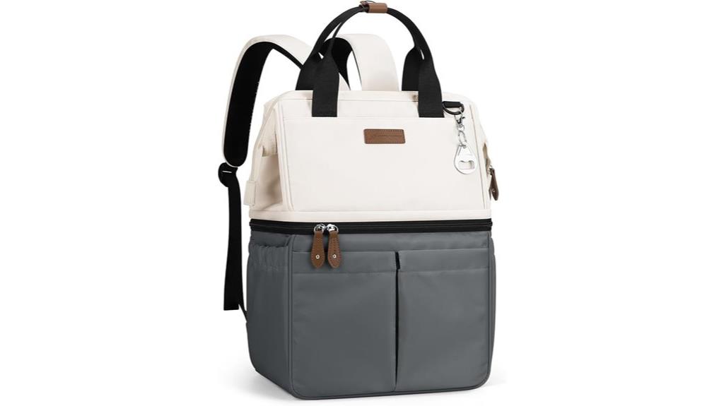 insulated cooler backpack capacity