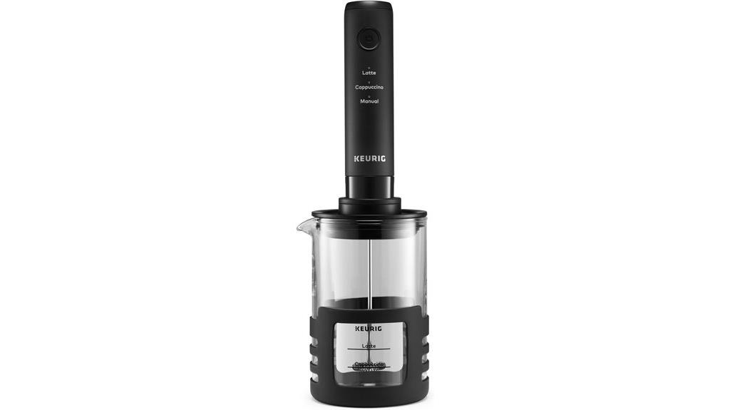 keurig milk frother details