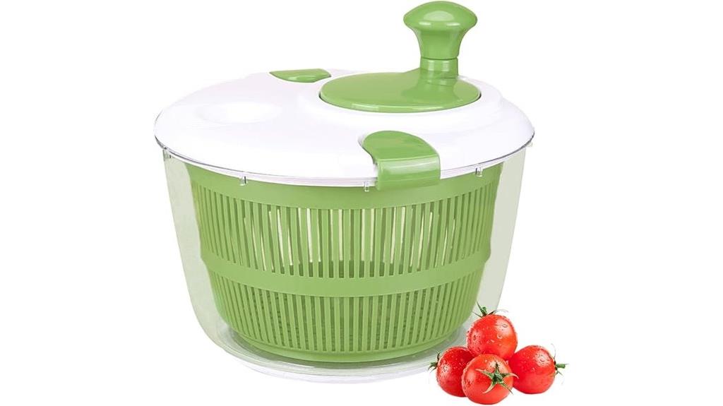 large 5 qt salad spinner