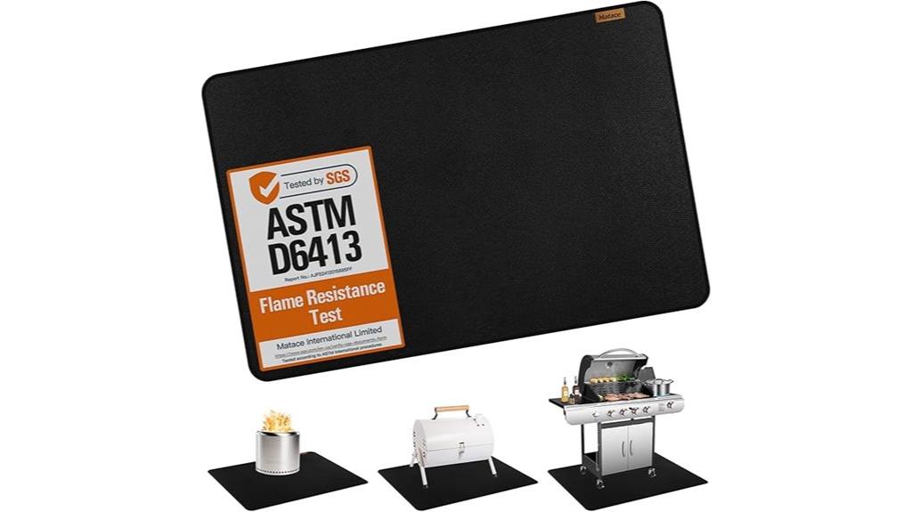 large fireproof grill mat