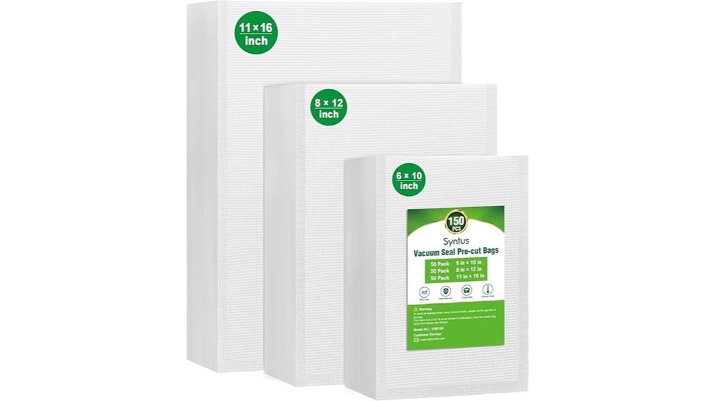 large pre cut vacuum bags