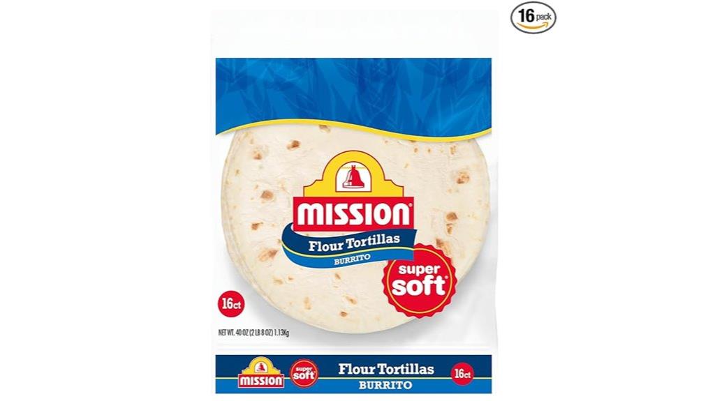 large trans fat free tortillas