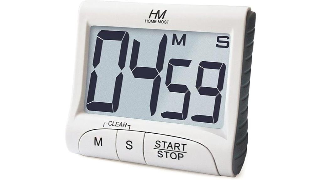 large white magnetic timer