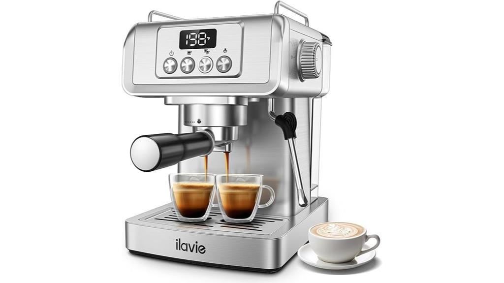 lcd display milk frother