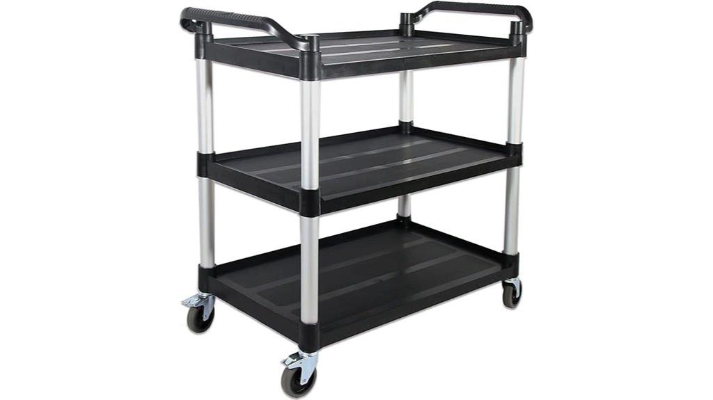lockable heavy duty plastic cart