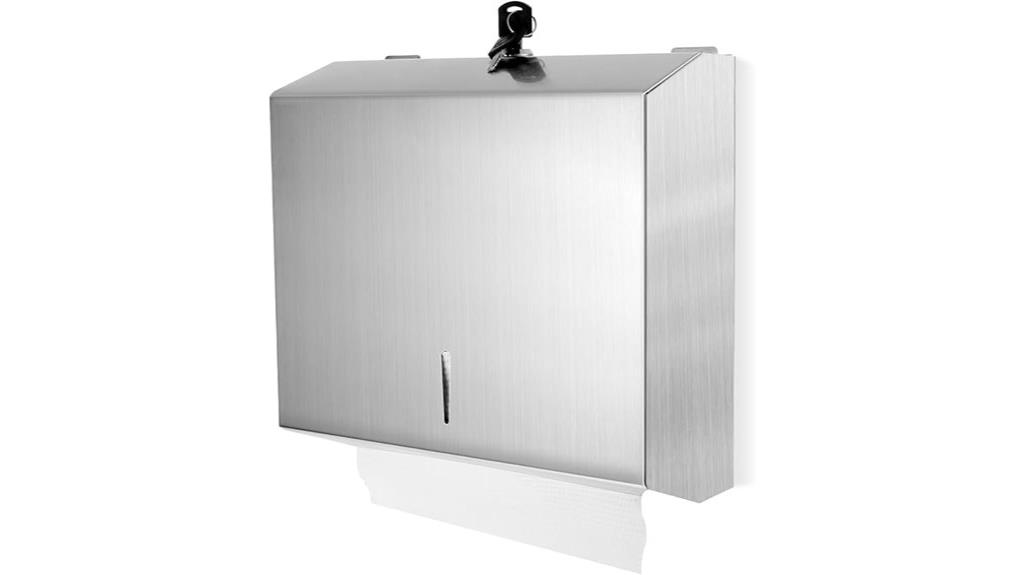 lockable stainless steel dispenser