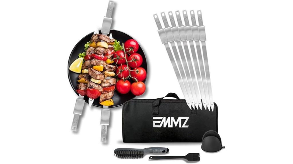 long metal skewer set