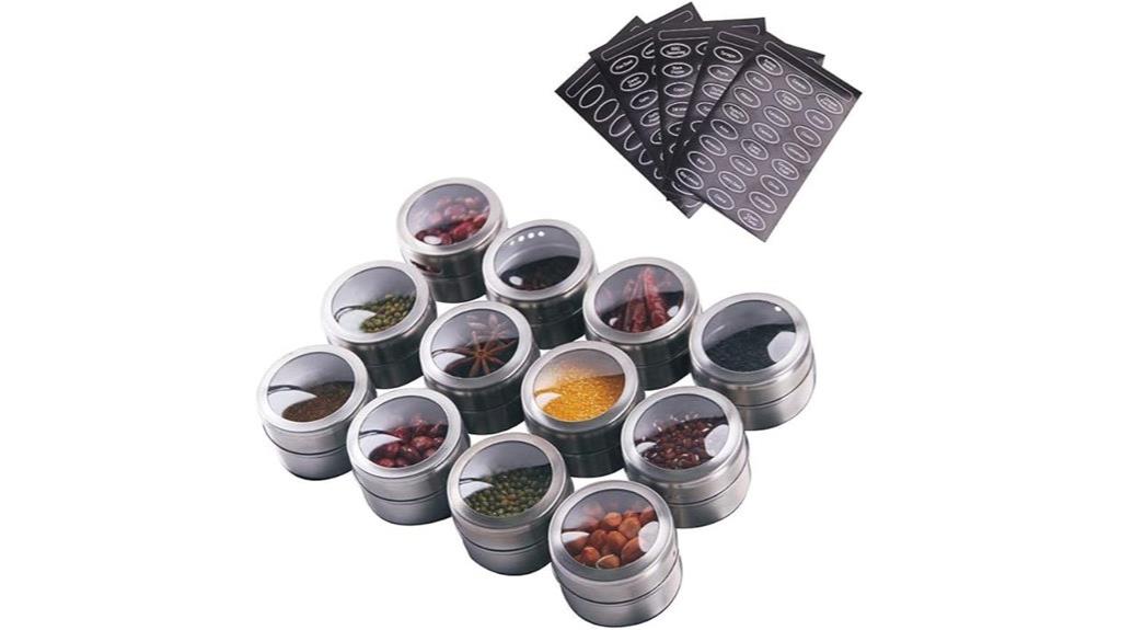 magnetic spice tins set