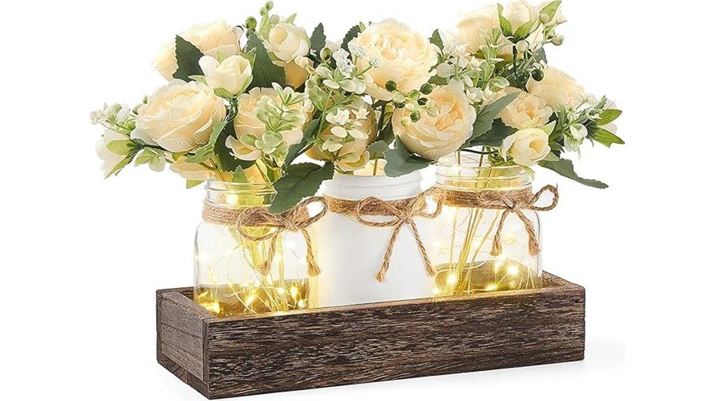 mason jar table decor