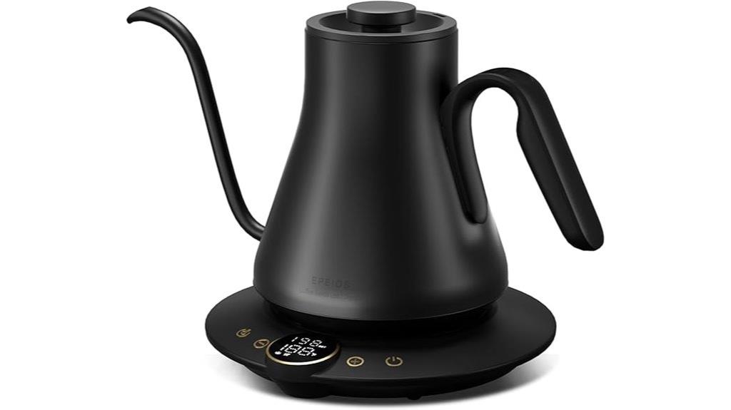 matte black electric kettle
