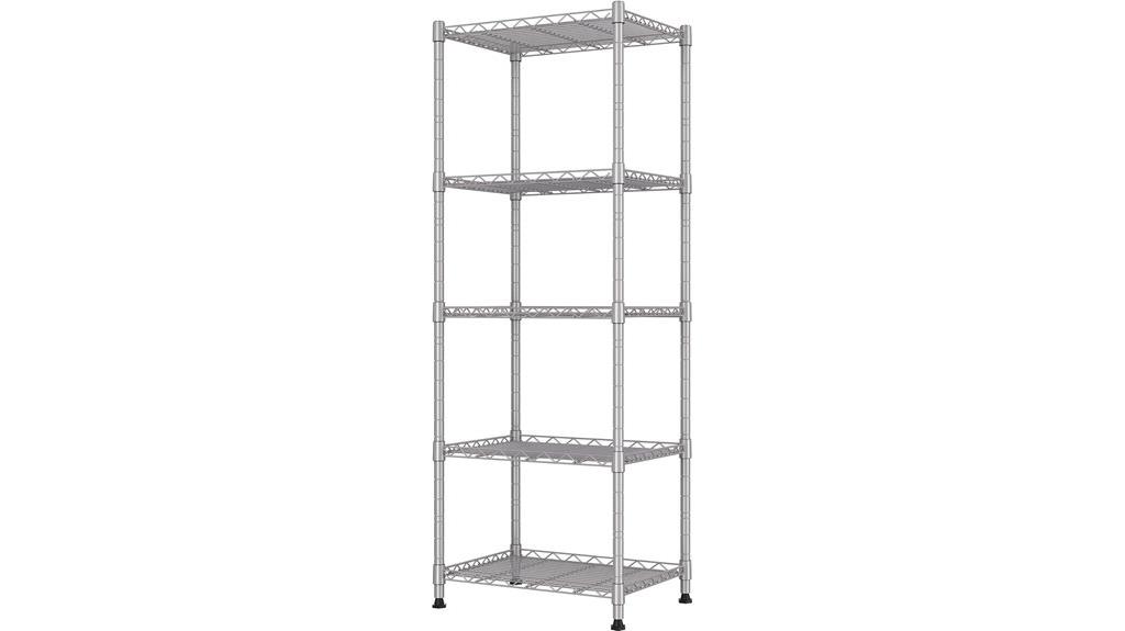 metal 5 wire storage rack