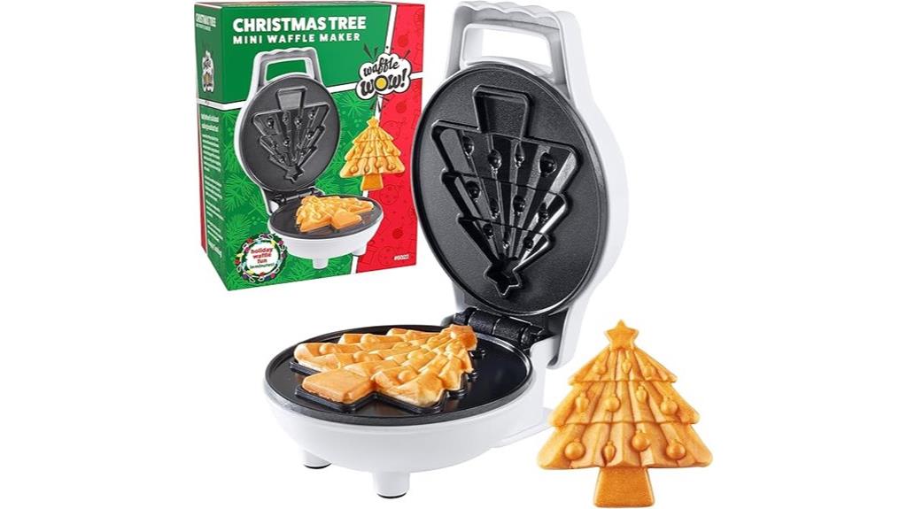mini christmas tree waffle maker