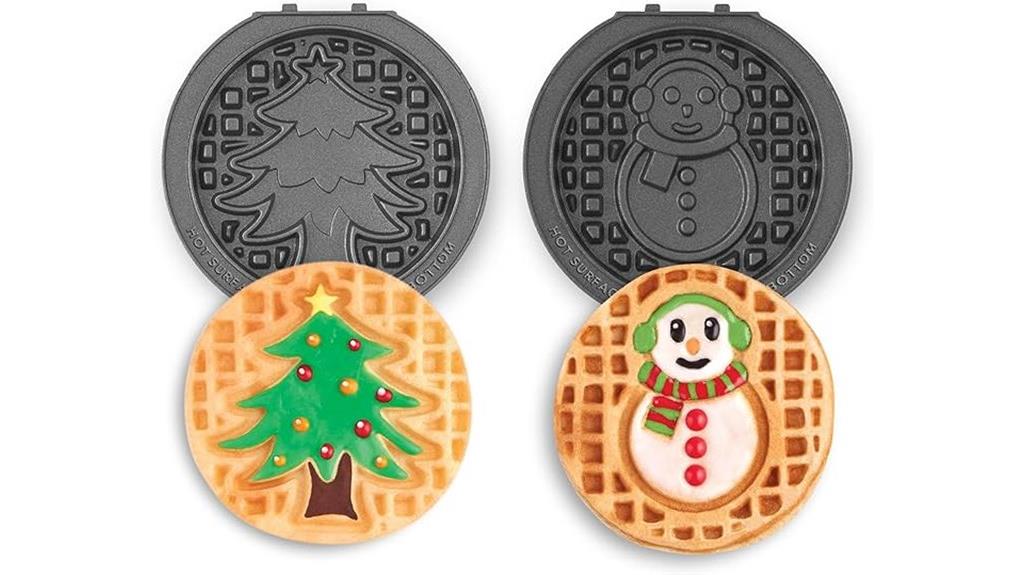 mini waffle plate set