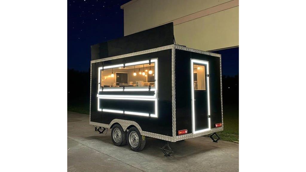 mobile food catering trailer