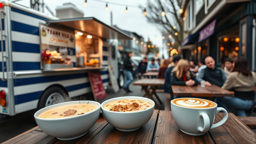 mobile seafood coffee catering