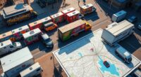 multi city food truck planning