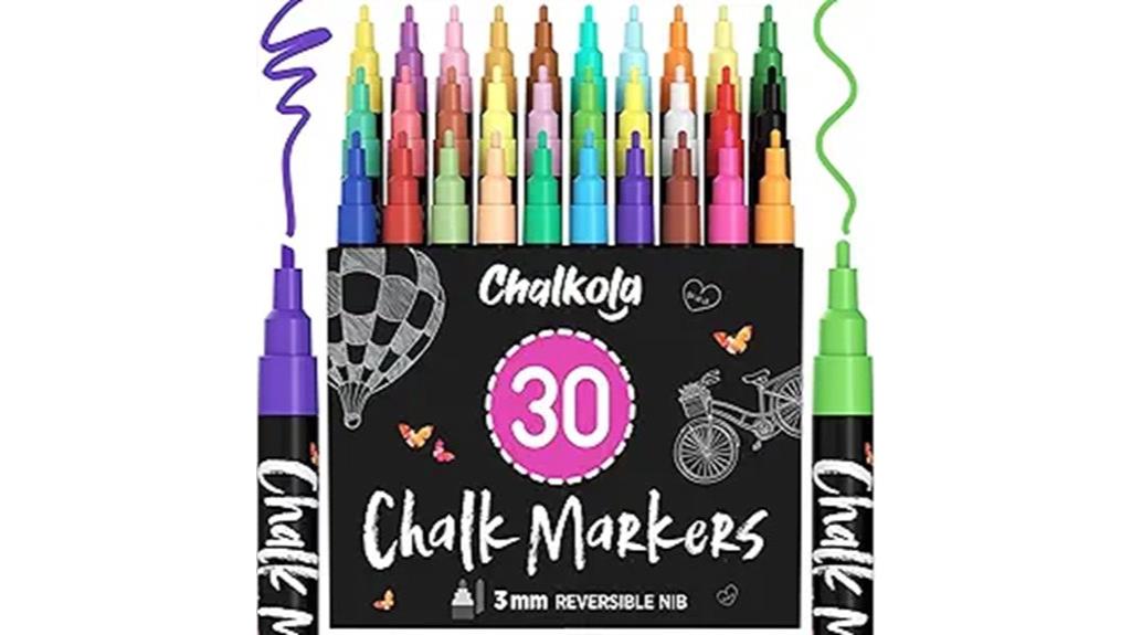 neon pastel chalk markers