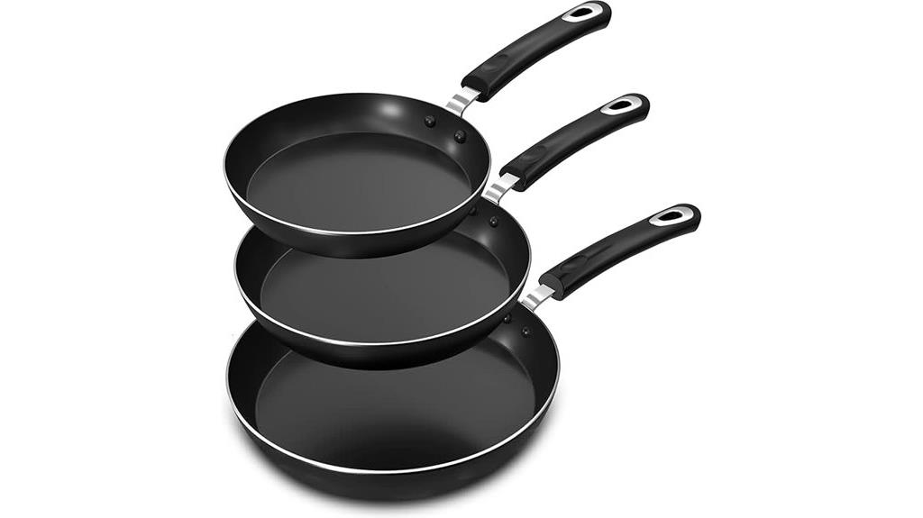 nonstick 3 piece cookware set