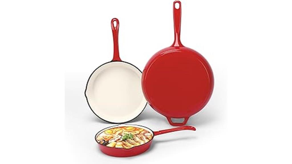 nonstick cast iron set