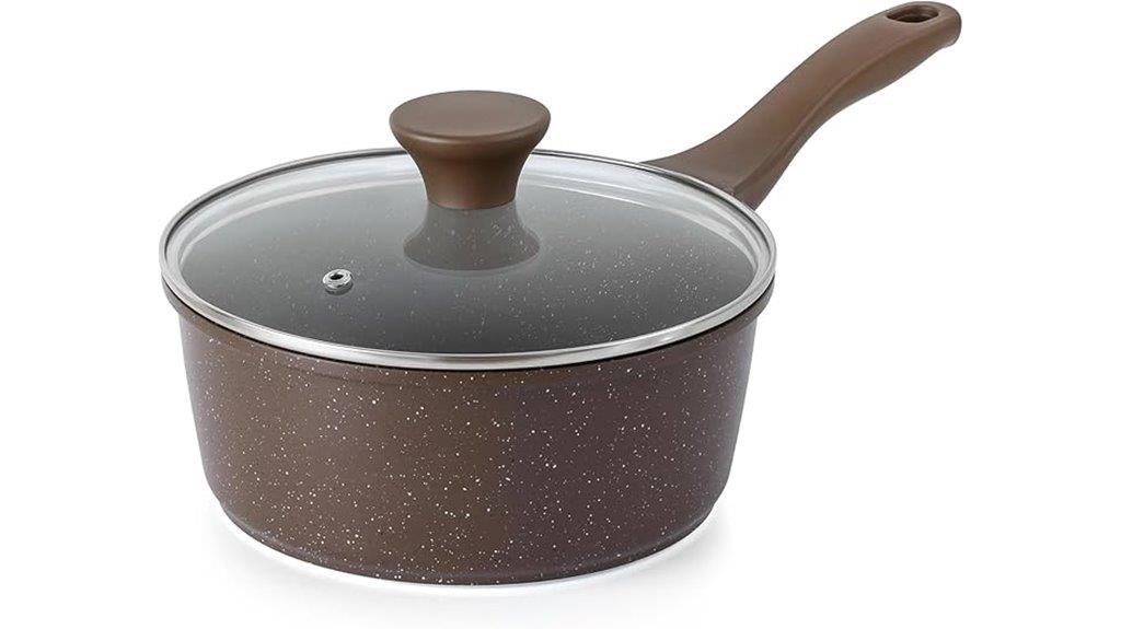 nonstick saucepan with lid