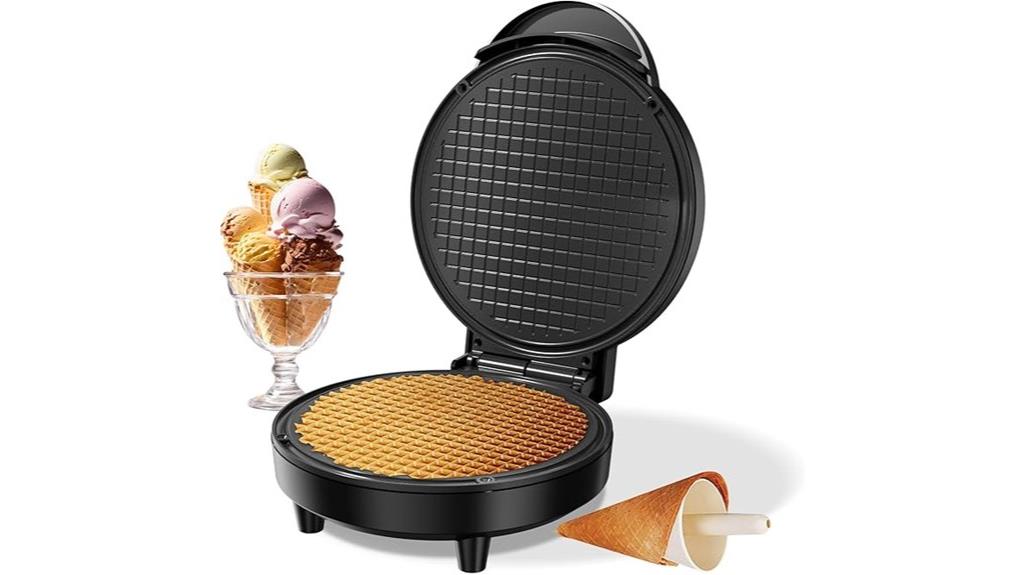 nonstick waffle cone maker
