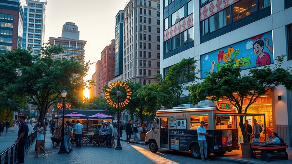 optimal food truck placement