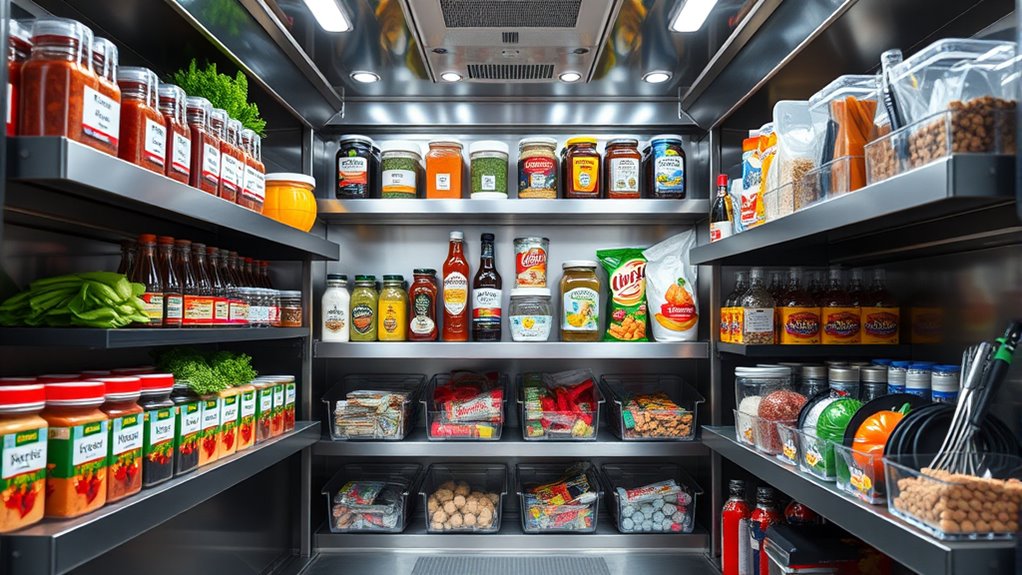 organized storage zones layout