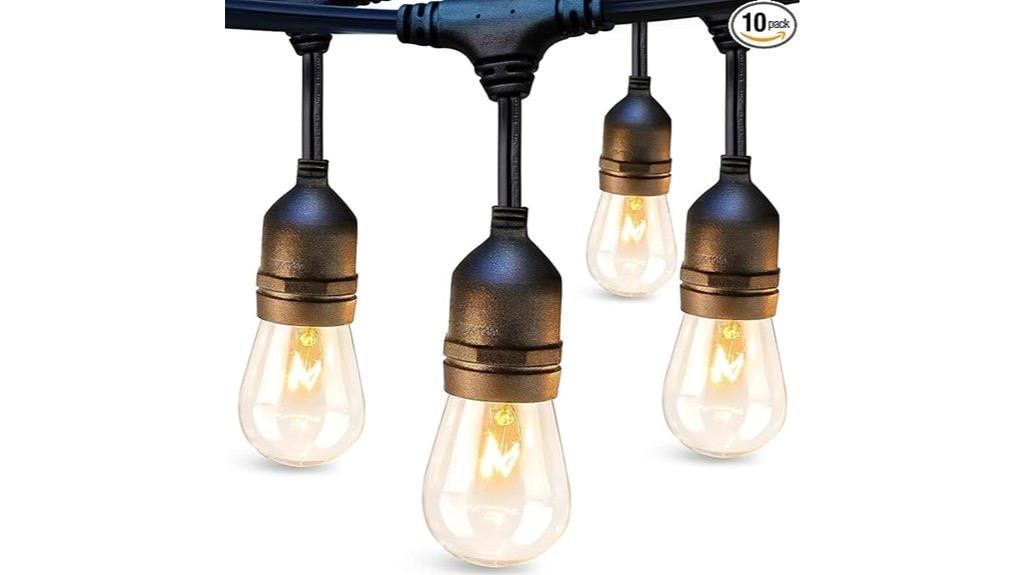 outdoor edison bulb string