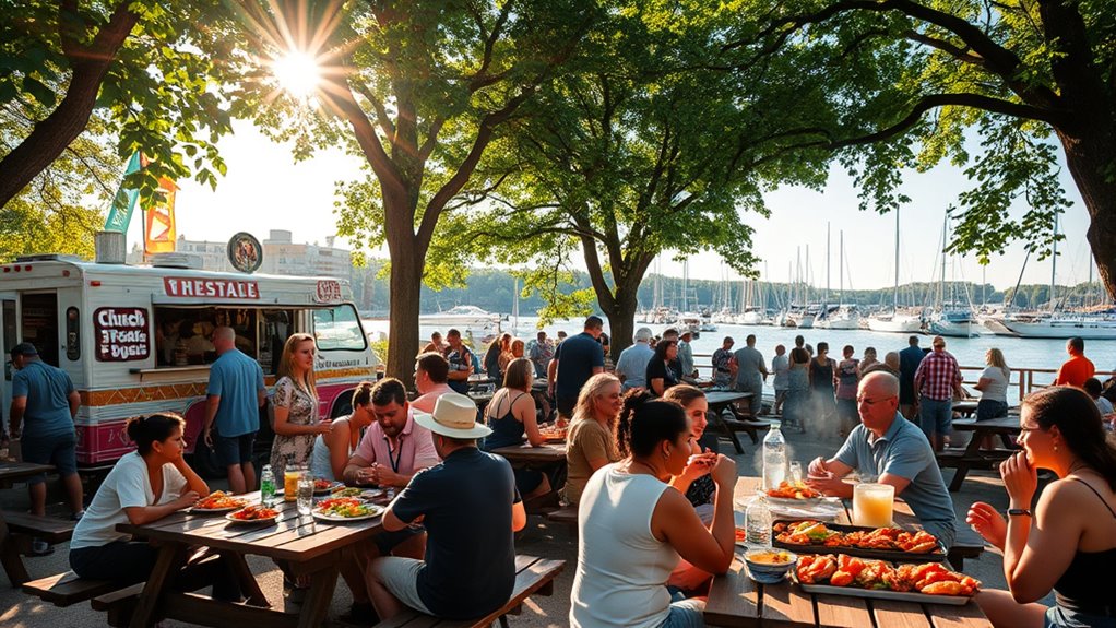outdoor food truck gatherings