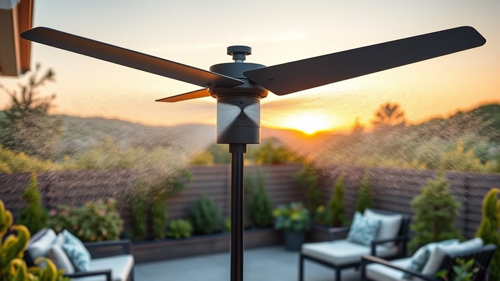 outdoor misting fan considerations